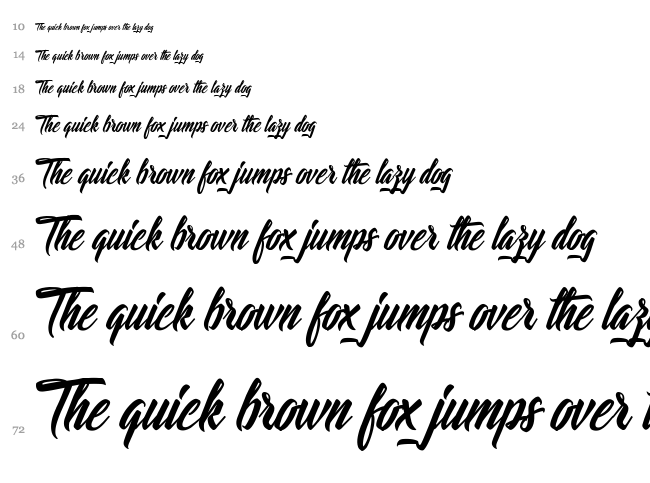 Lights of the Stardust font waterfall